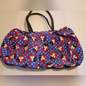 VTG Disney Mickey Mouse Blue Tote Bag Sz L